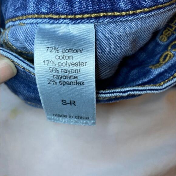 Maurices High-Rise Skinny Jeans Dark Wash Stretch Denim S-Short - Picture 4 of 5